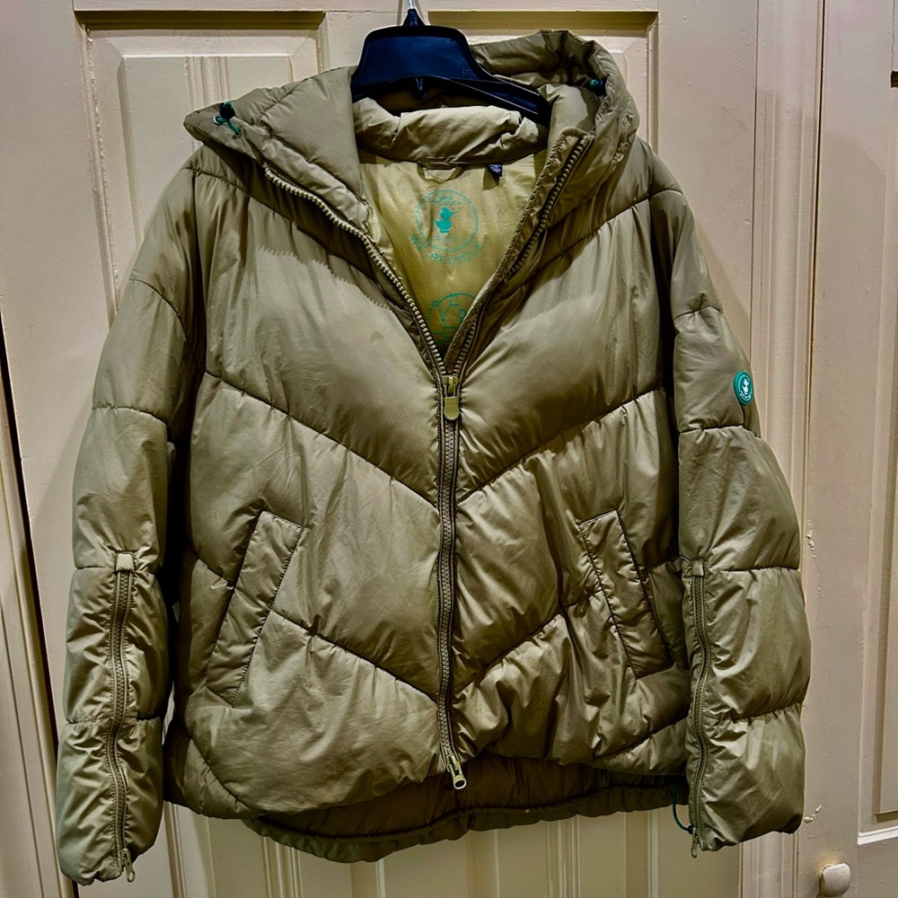 SAVE THE DUCK Olive Recycled Jacket